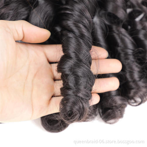 20 Inch Synthetic Loose Wave Crochet Braids Hair Pre Stretched Ombre Braiding Hair Extensions For Black Women